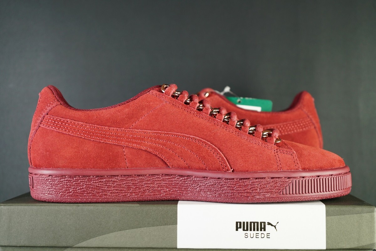 Puma Suede Classic X Chains Shoes 367352 Women's Pomegranate
