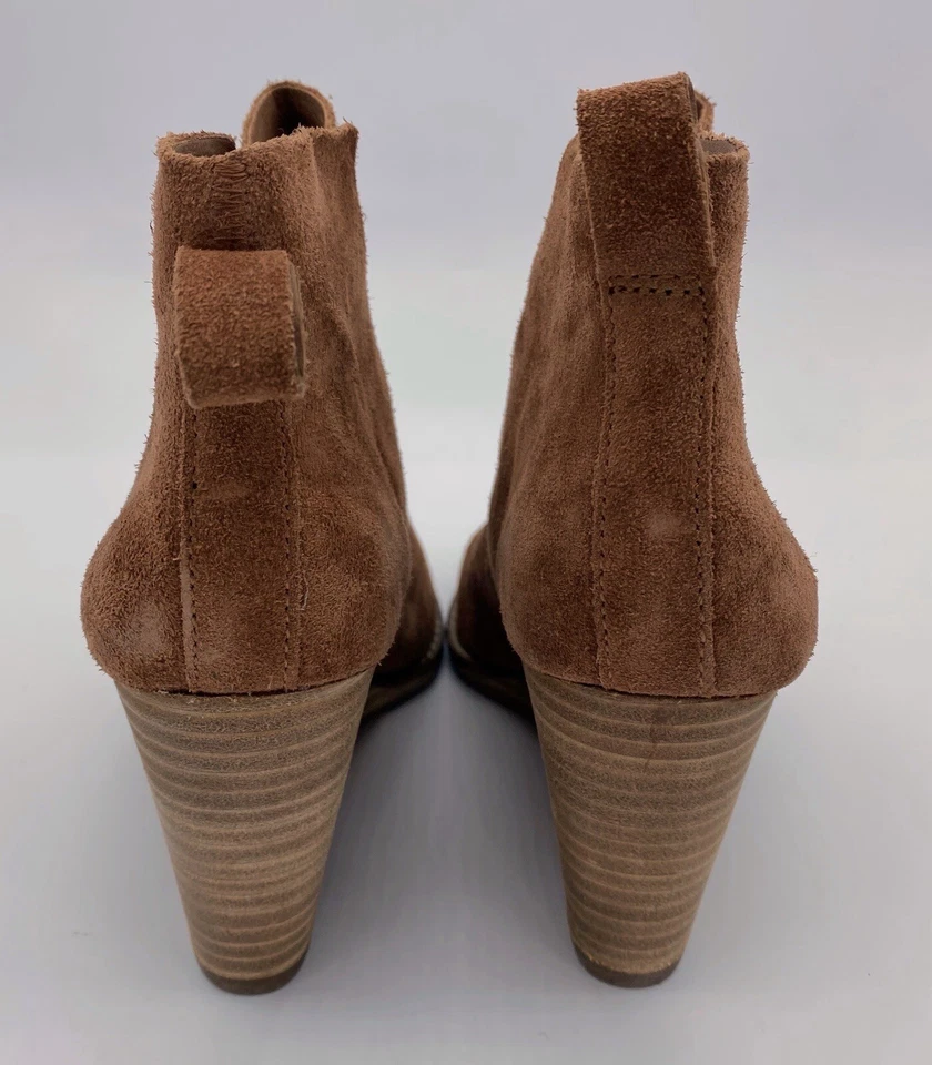 Lucky Brand Yoniana Ankle Boots Booties Shoes Women's Size 5.5 Brown Suede - Image 4 of 4