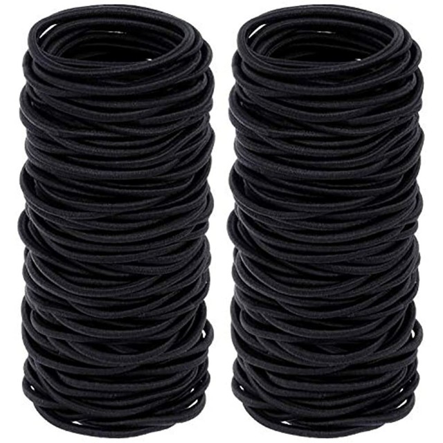 Black Hair Ties, 200Pcs Bulk Elastics Bands Small (3mm) Beauty eBay