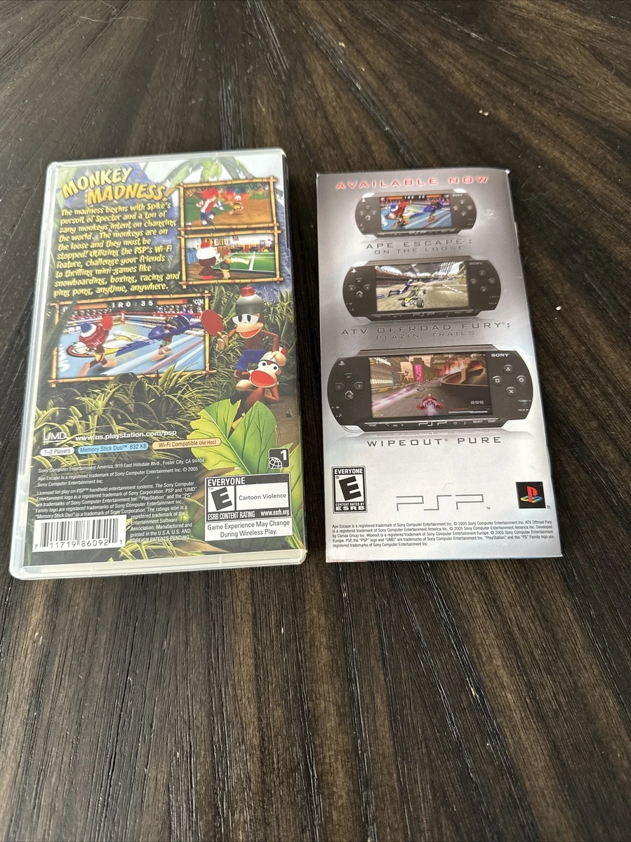 PlayStation PSP Game Ape Escape On The Loose Case And Manual Only No Game |  eBay