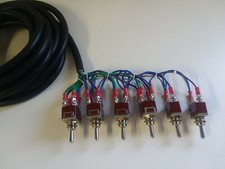 Lowrider Hydraulics 6 Switch Fbss -3 Wheel Prewire Switch Kit 20 Ft Switch Cord.