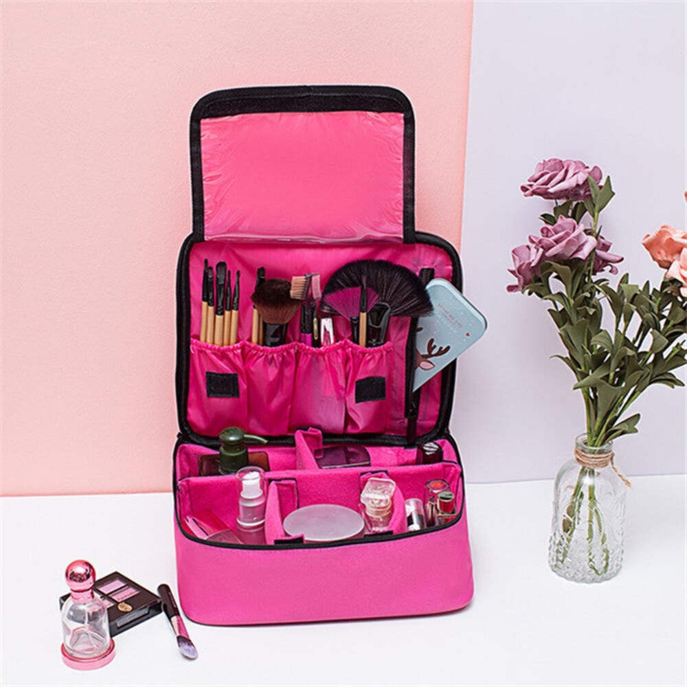 Large Waterproof Travel Cosmetic Bag with Simple Design and High Capacity  