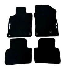 Car Floor Mats For Honda Civic Waterproof Velour Black Carpet Rugs Auto Liners