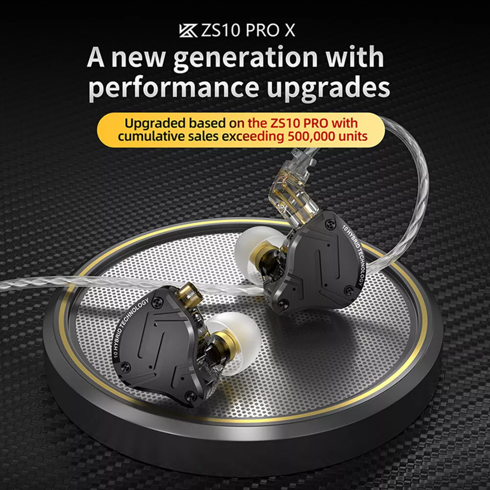 KZ ZS10 PRO X Earphones 5 Driver In-Ear Monitors Headphones