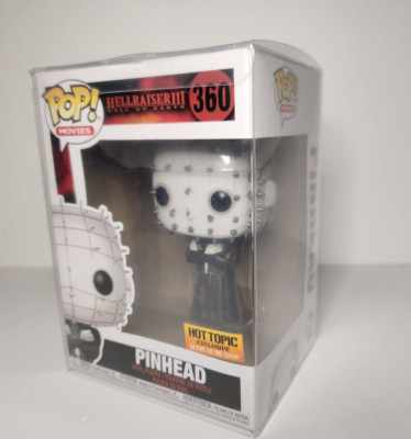 Pinhead #360 Hellraiser III GITD Hot Topic Exclusive Glow Funko Pop & Protector 