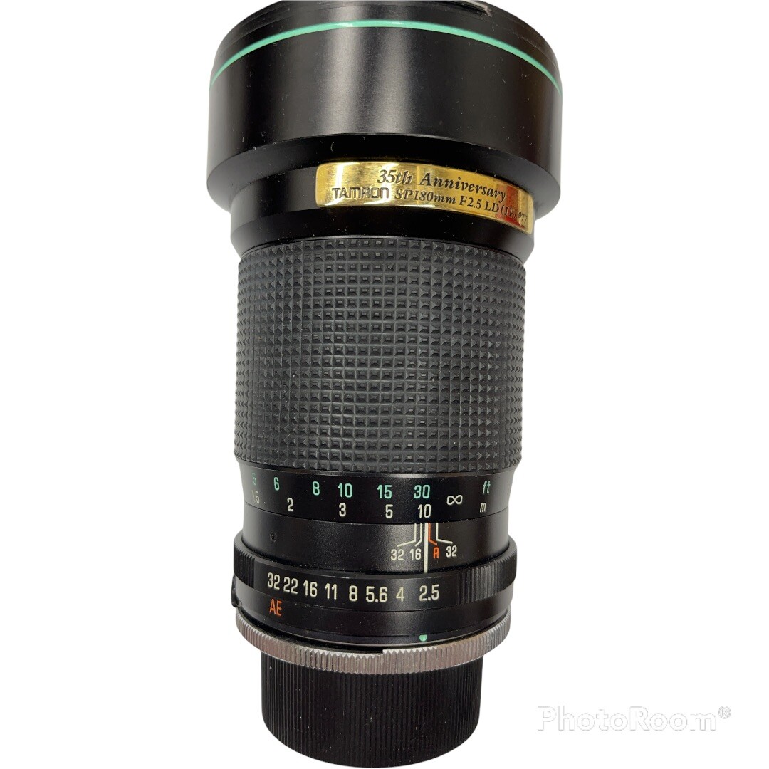 Tamron 35th Anniversary SP180mm f2.5 LD (IF) 77 Lens W/Adaptall 2