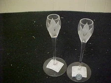 Lenox Crystal Palmetto Candle Holders (Pair)