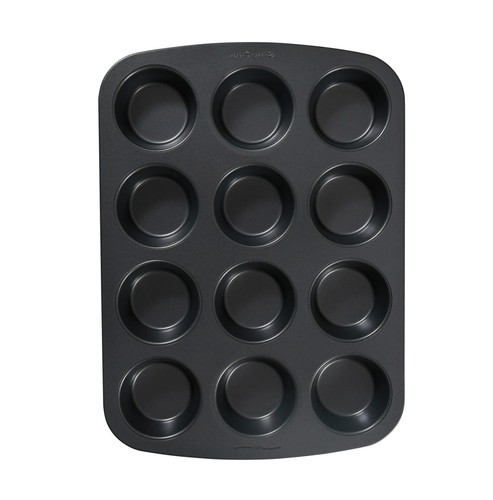 12 Cups Gray Nonstick Muffin Pan Baking tray - Picture 2 of 5