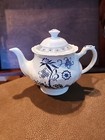 J&G Meakin Vintage Tea Pot England, Blue Nordic Classic Antique Collector Item