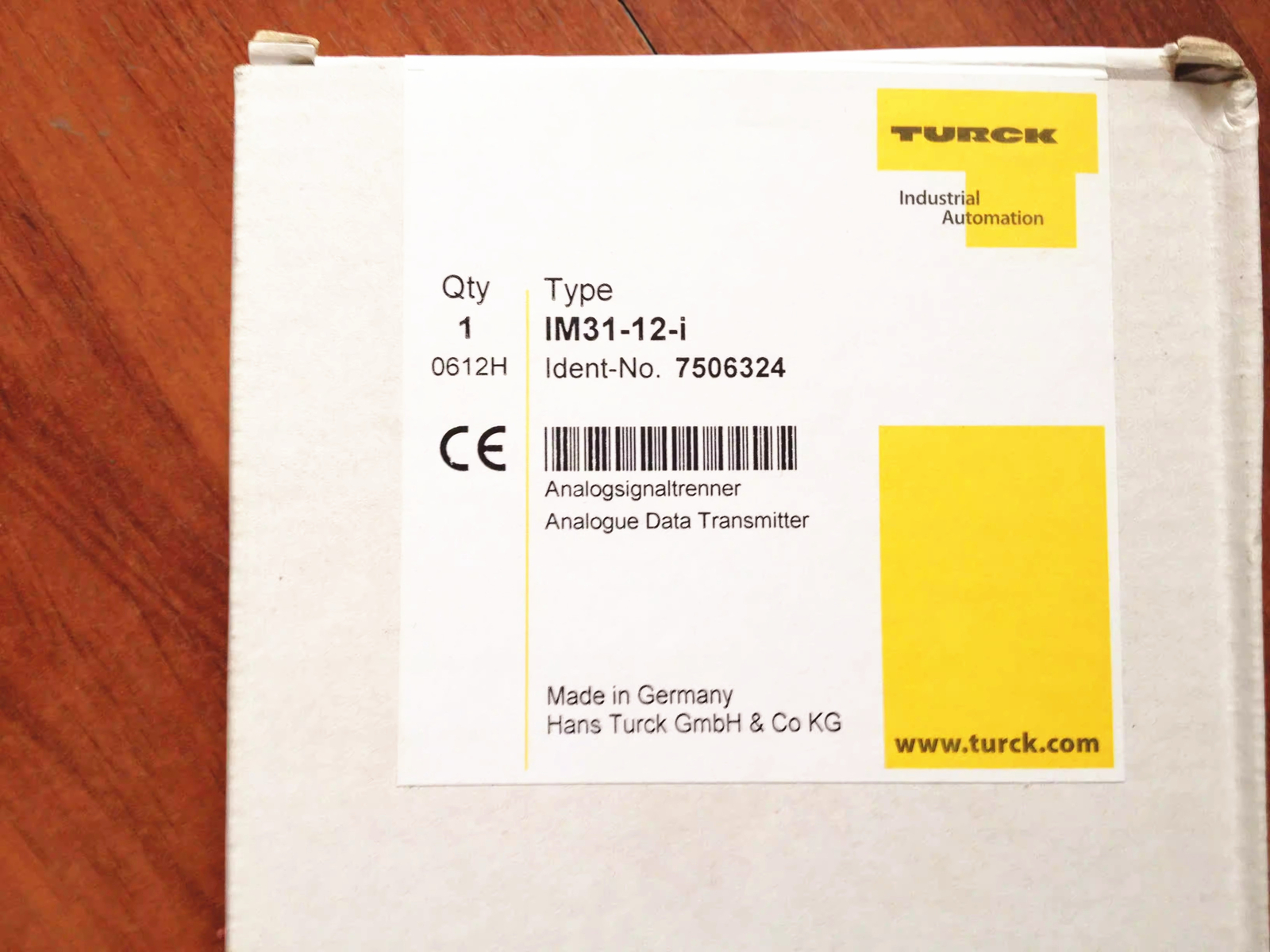 1pcs TURCK Safety Barrier IM31-12-i 7506324