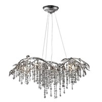 Golden Lighting 9903-6 Mystic Silver Autumn Twilight 6 Light Crystal Chandelier on sale Golden Lighting 9903-6 Mystic Silver Autumn Twilight 6 Light Crystal Chandelier on sale