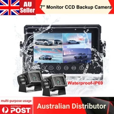 Waterproof 7" Monitor 2X12/24V 700TVL Reversing Sony CCD Camera For Boat Trailer