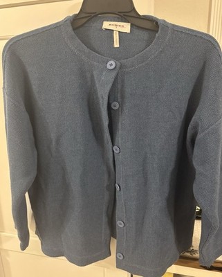 This Item Is A Rodier Blue Cardigan. Rodier Is A French Brand Size L