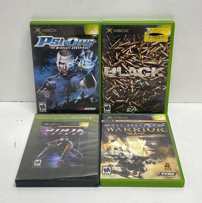 #ad Ninja Gaiden Black Psi Ops Full Spectrum Warrior Xbox Lot 4 $34.99