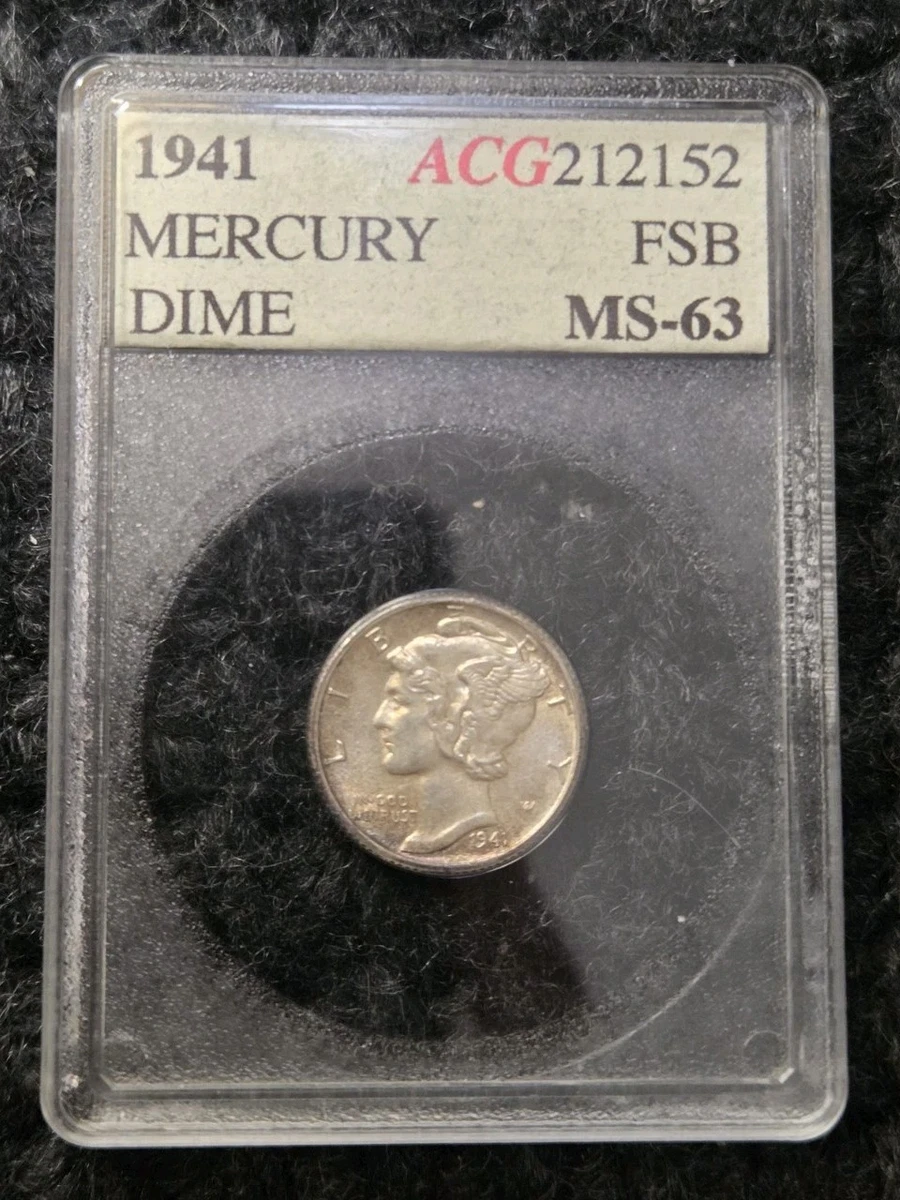 MS 63 Graded Mercury Dimes (1916-1945) for sale | eBay
