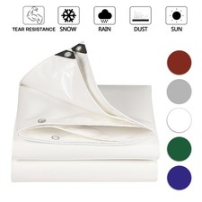 12x20FT Heavy Duty Poly Tarp 22 Mil Thick Waterproof UV Blocking Protect Cover