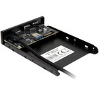 3.5 Zoll Front Panel Kartenleser Cardreader USB HUB 6-Port aus Metall PC Schwarz
