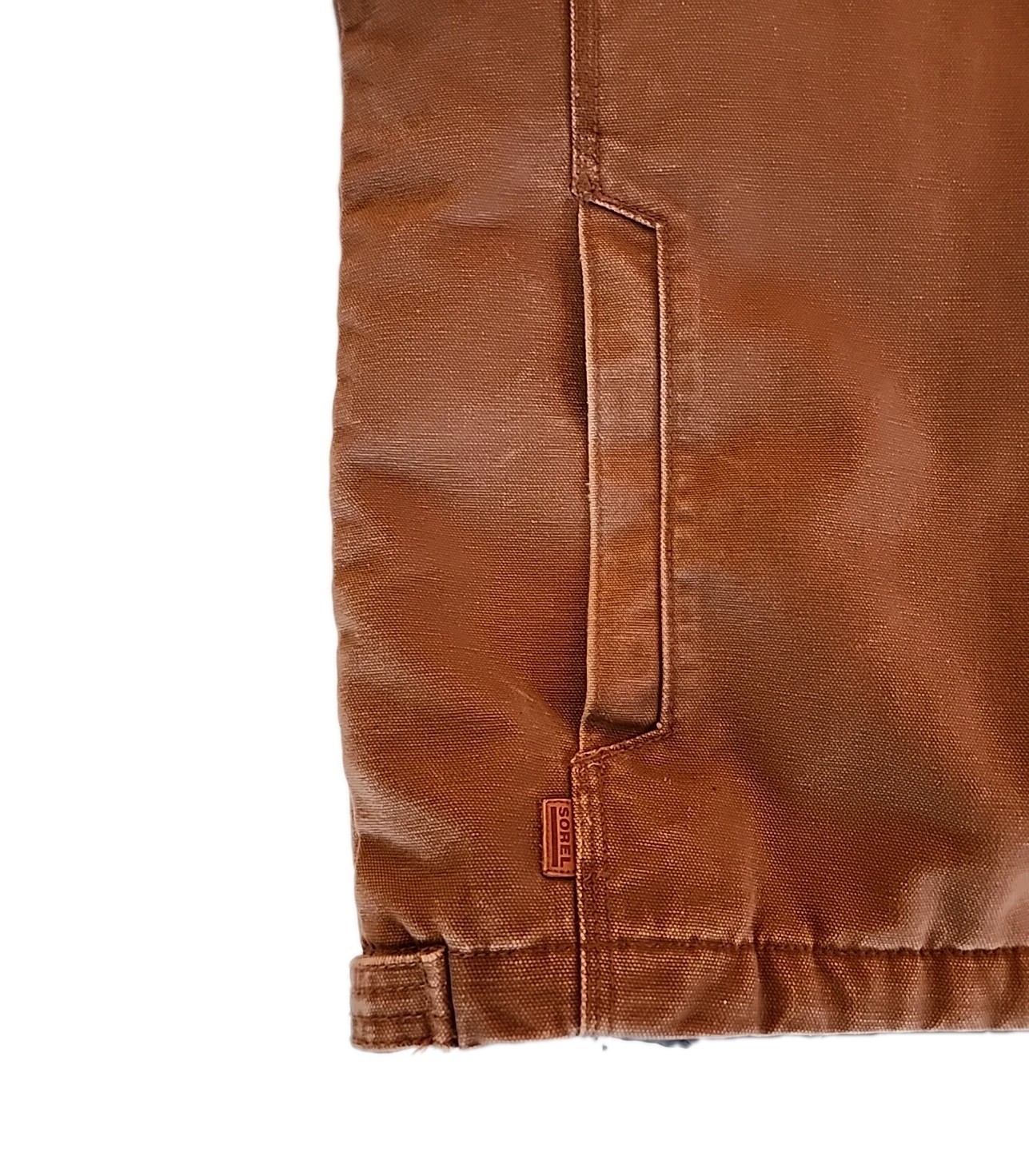 VTG Sorel Chore Coat Rugged Workwear Canvas Quilted Barn Jacket Brown Mens XXL