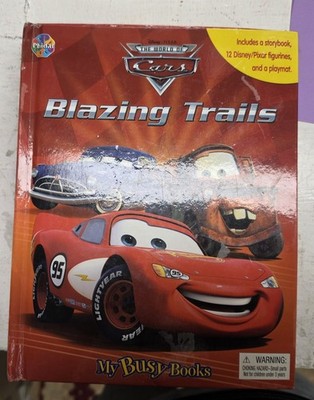 Disney Pixar Blazing Trails Cars My Busy with Play mat + 12 Toy Cars (lot104)