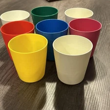 IKEA Kalas Cups Children’s Tumblers Plastic #20383 Dishwasher Safe Set Of 8