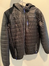 Vineyard Vines Performance Puffer Jacket Boys XL Hooded Blue Nylon Zip Packable
