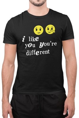 T-Shirt I Like You are Different süß Hip Hop Musik für Kinder Teen Unisex