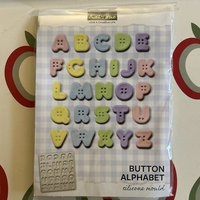Katy Sue - Tortendekoration A - Z Knopf Alphabet Form - NEU