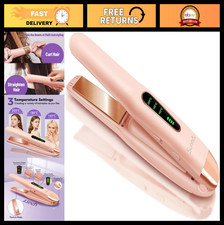 Portable Cordless Hair Straightener - Titanium Flat Iron, Dual Voltage, Fast Hea