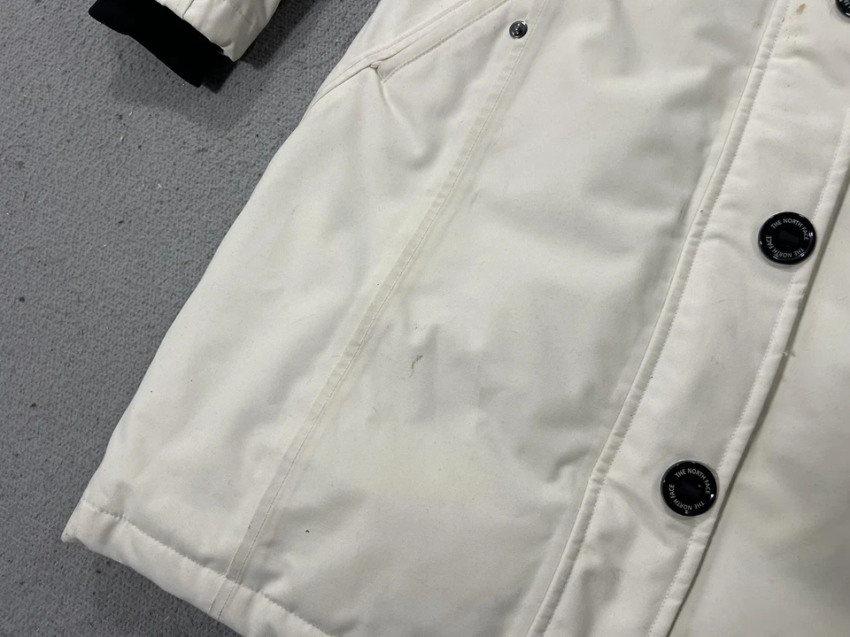 North Face Hyvent вниз парка женщин маленький белый с капюшоном длинный теплый зимнее пальто - Изображение 4 из 4