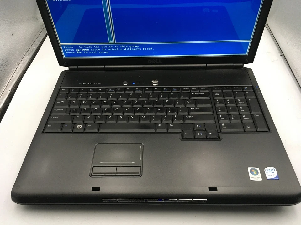 DELL VOSTRO 1700 - BOOTS TO BIOS - INTEL CORE 2 DUO - 2GB RAM - 17" - READ - BB - Image 3 of 4