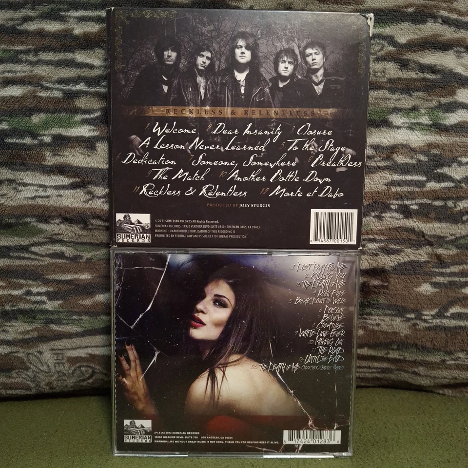 Asking Alexandria - Reckless & Relentless 2011 From Death To Destiny 2013 CD LOT Foto 2 de 4