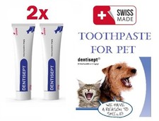 2 Pack Dentisept Toothpaste For Pet, Dental oral Pet paste 20g Cats  Dogs