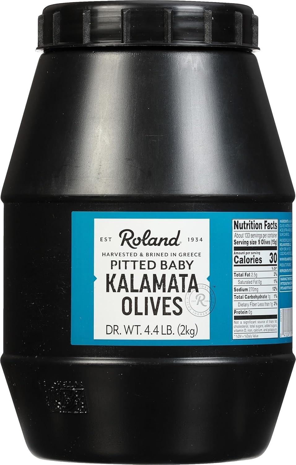 Aceitunas Kalamata sin hueso entero Roland Foods de Grecia comida importada especializada...