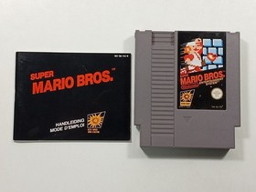 SUPER MARIO BROS NINTENDO NES PAL-B FAH (COMPLETE - GOOD CONDITION OVERALL)