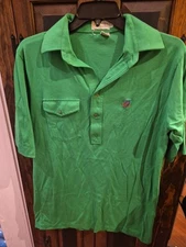 Vtg Greenbrier Resort Hotel 100% Pure Lisle Cotton Hong Kong Meduim Polo Shirt