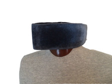 Executive Dark Gray African Handmade Velvet Hat. One Size. 22 Inches Circumferen