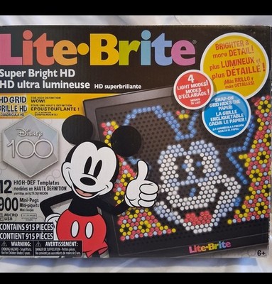 Lite Brite Disney 100 HD Ultra Super Bright Complete Set