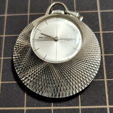 Working SEIKO Pocket Watch, Seiko, Hand-Wound, 17 Jewels, Popular, Kameido