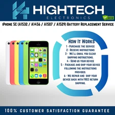iPhone 5C (A1532 / A1456 / A1507 / A1529) Battery Replacement Service