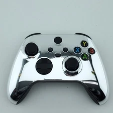 Microsoft Glossy Chrome Silver Wireless Controller For Xbox One, Series X/S, PC