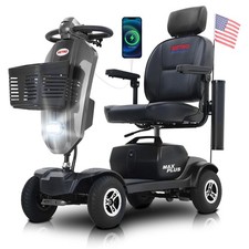Metro Mobility 4 Wheel Mobility Scooters for Seniors Adults Folding Travel 16Mi