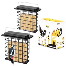 iBorn Suet Feeder Suet Bird Feeders Single Capacity Outside Hanging Taller Grid