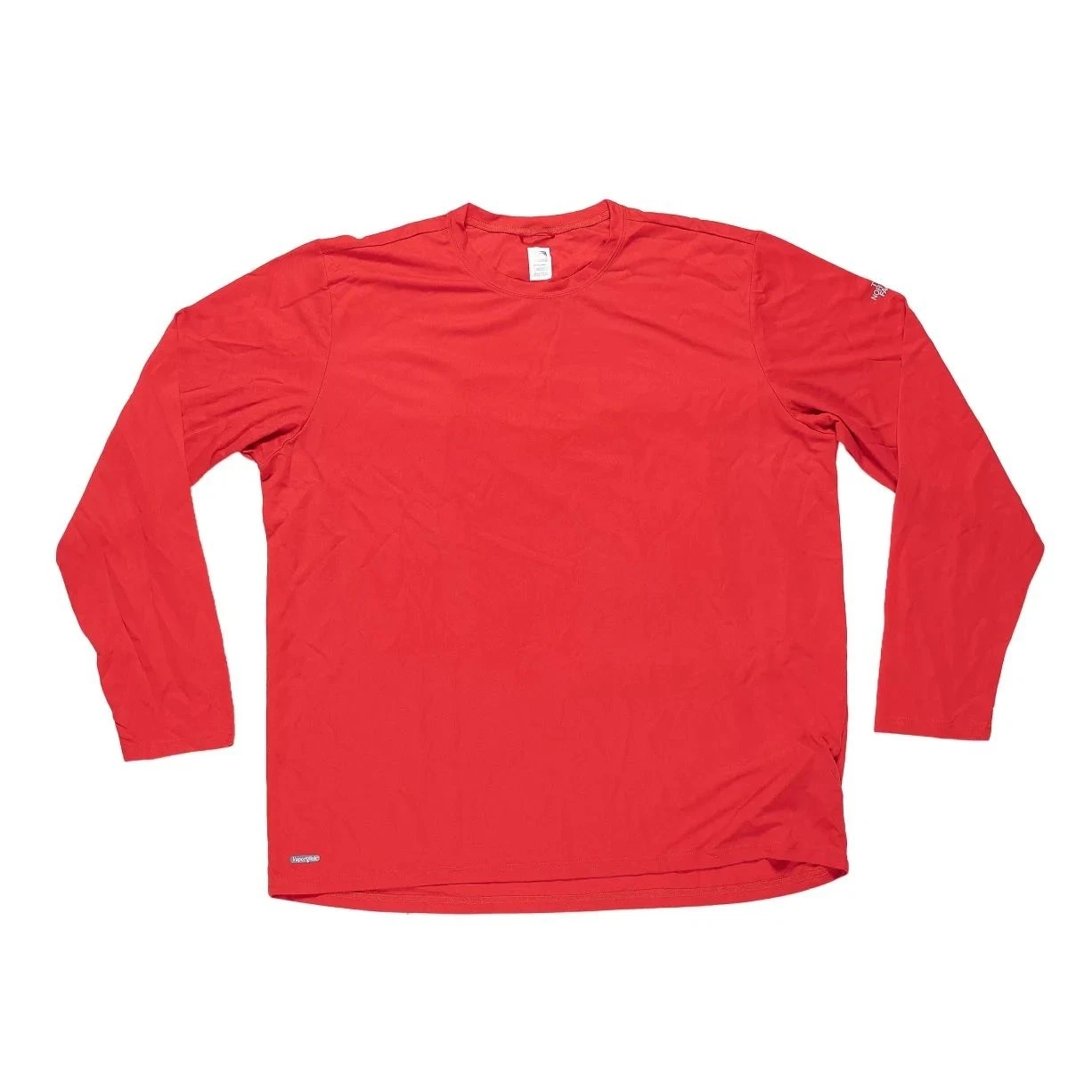 The North Face VaporWick Long Sleeve Shirt Mens XL Red Performance Hiking Tee