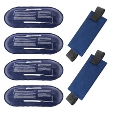 Ice Packs for Injuries Reusable, 4 Pack Hot and Cold Gel Packs and 2 Pack Adj...