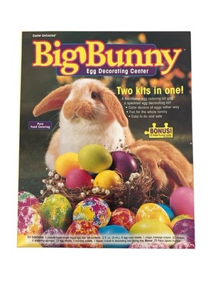 VTG NEW Easter Unlimited BIG BUNNY Coloring Egg Decorating SEALED Kit USA