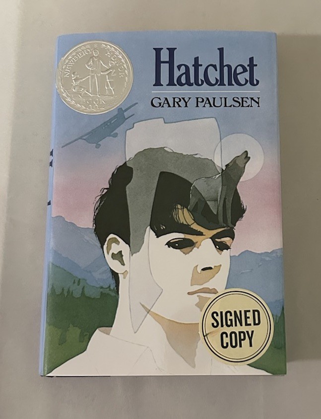 SIGNED Hatchet By Gary Paulsen 1st Edition / Print Hardcover Book 1987 Rare