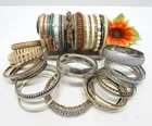VINTAGE TO NOW FASHION/COSTUME JEWELRY BANGLE BRACELET LOT