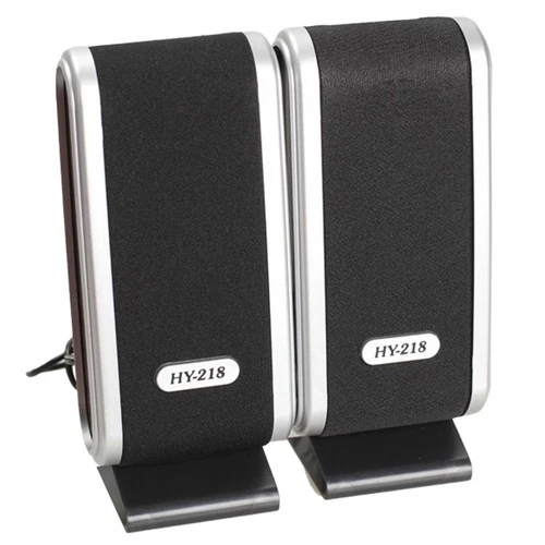 2 Pcs USB Computer Speakers Portable Speaker Stereo 3.5mm with Ear Jack for1828