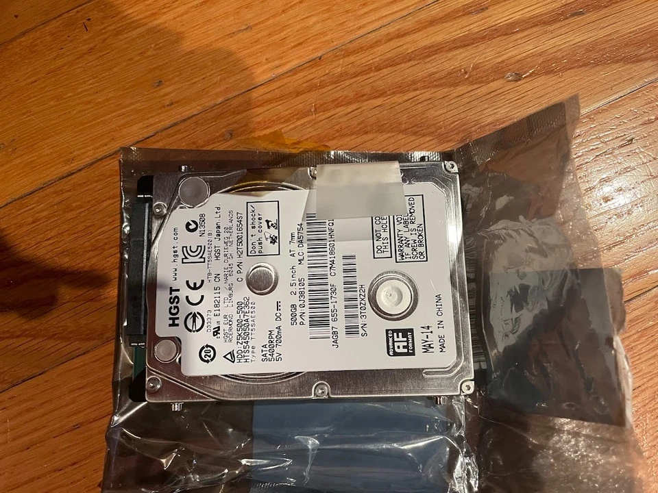 NEW HGST 500GB 2.5" SATA Hard Drive HTS545050A7E380 – Sealed Bag - Image 3 of 4