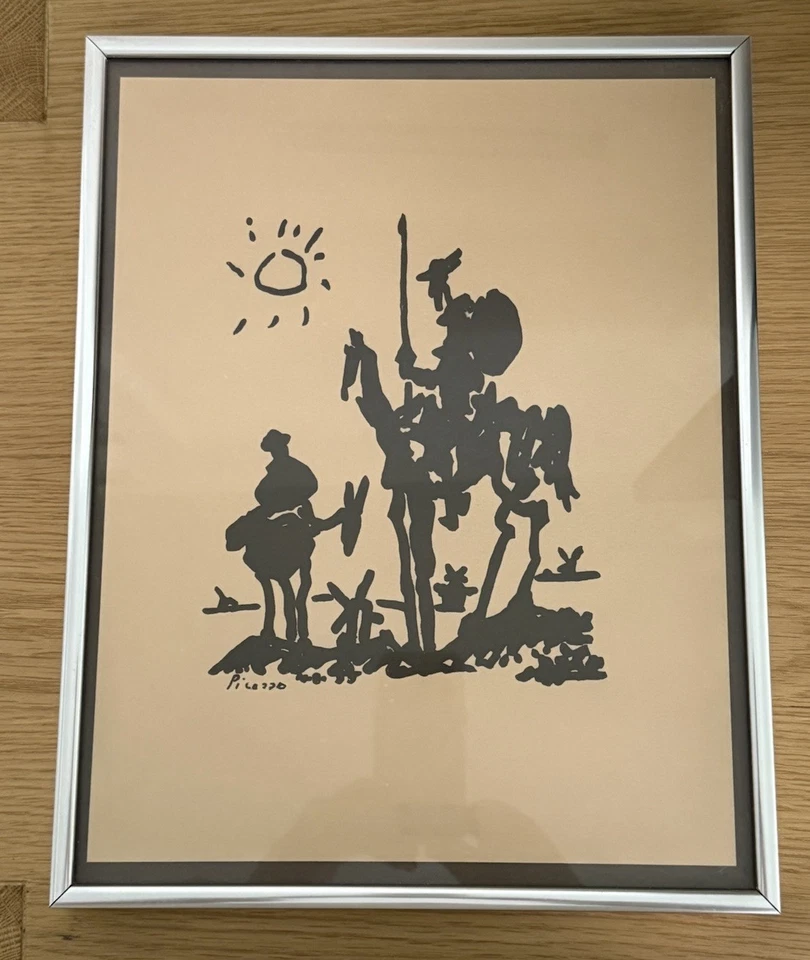 🔥Raro conjunto de 2 litografías de Picasso y Miró🔥¡Marcos originales! Foto 3 de 4